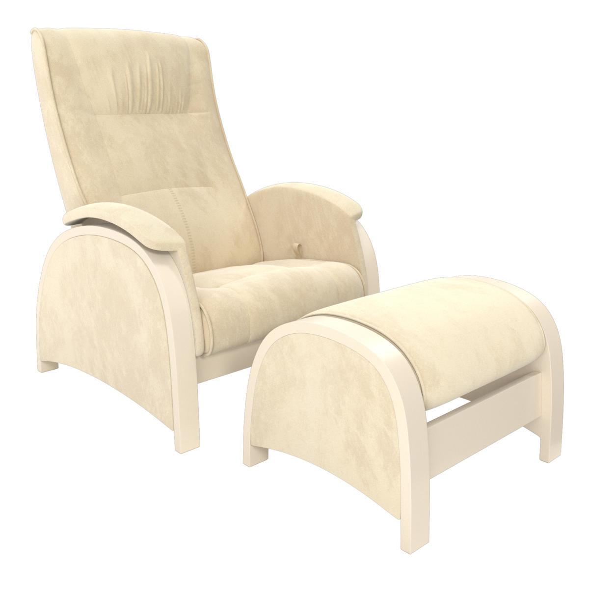 картинка Milli Fly кресло-глайдер для укачивания и кормления с пуфом магазин Мебель Легко