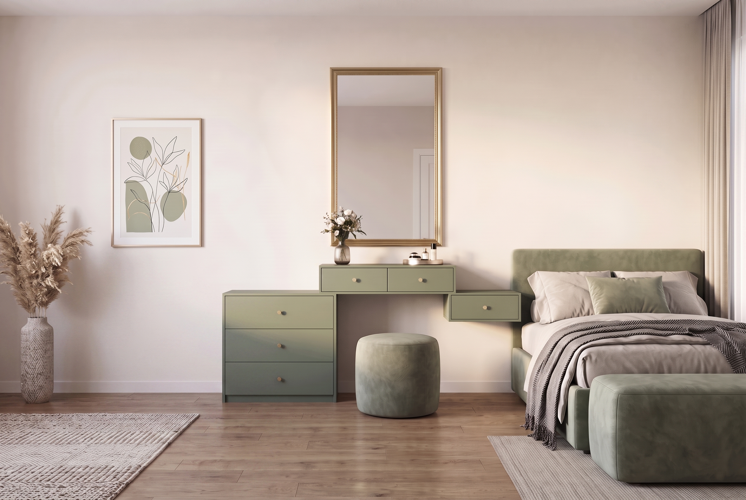 картинка Навесная прикроватная тумба Парма WKOM1S БРВ магазин Мебель Легко
