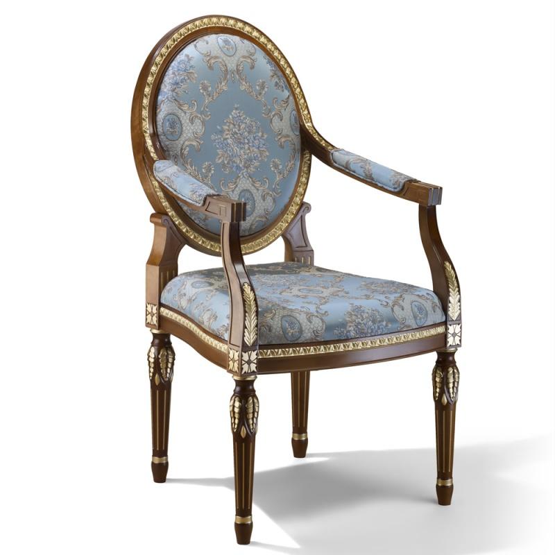 Кресло, цвет Орех с золотом, арт. 65