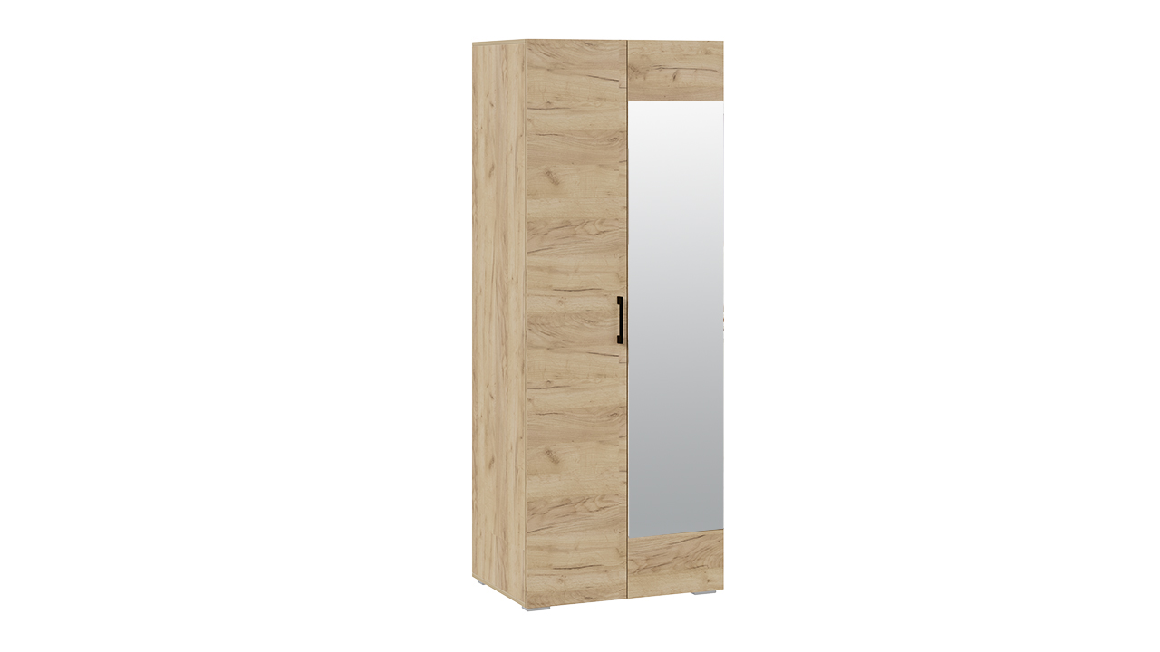 Шкаф для одежды 2х дв с зеркалом Нео Дуб Крафт золотой