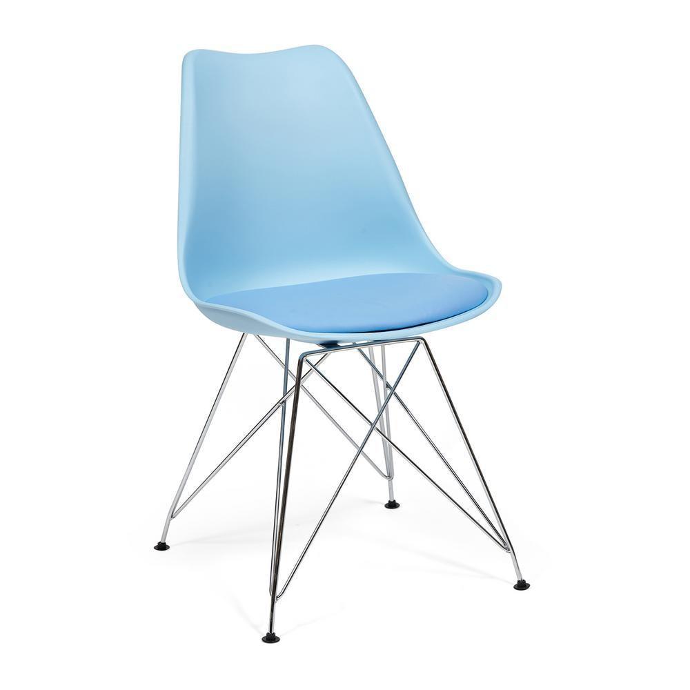 Стул «Tulip Iron Chair» голубой