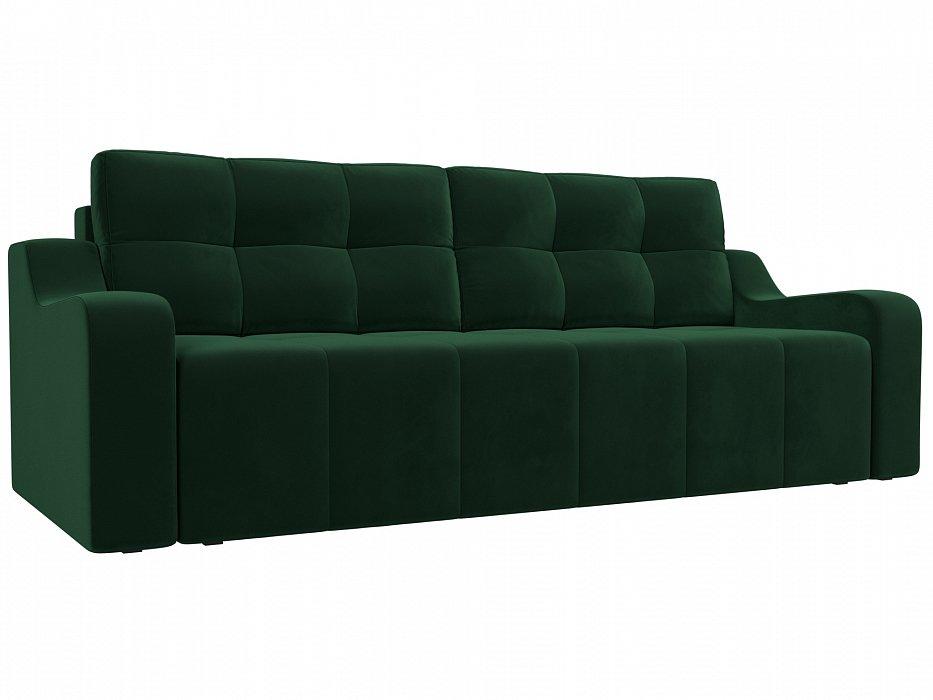Прямой диван Итон Велюр Зеленый - 43400 руб
