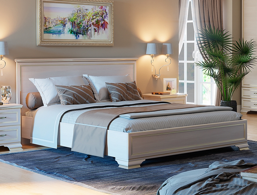 картинка Кровать двуспальная Сиена с ПМ магазин Мебель Легко