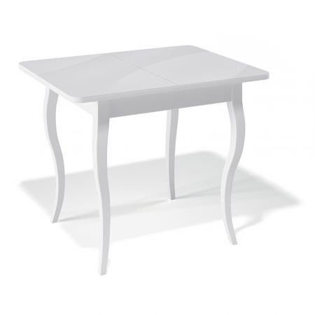Обеденный стол KENNER 900C белый/стекло белое глянец