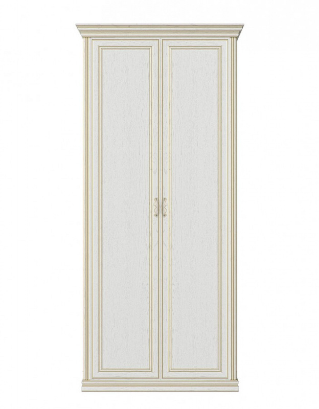 Шкаф 2-х дверный СП.0115.402 «Венето» без зеркала «дуб леонардо»  (патина «золото»)