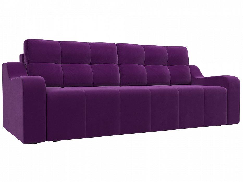Прямой диван Итон Микровельвет Фиолетовый - 42000 руб