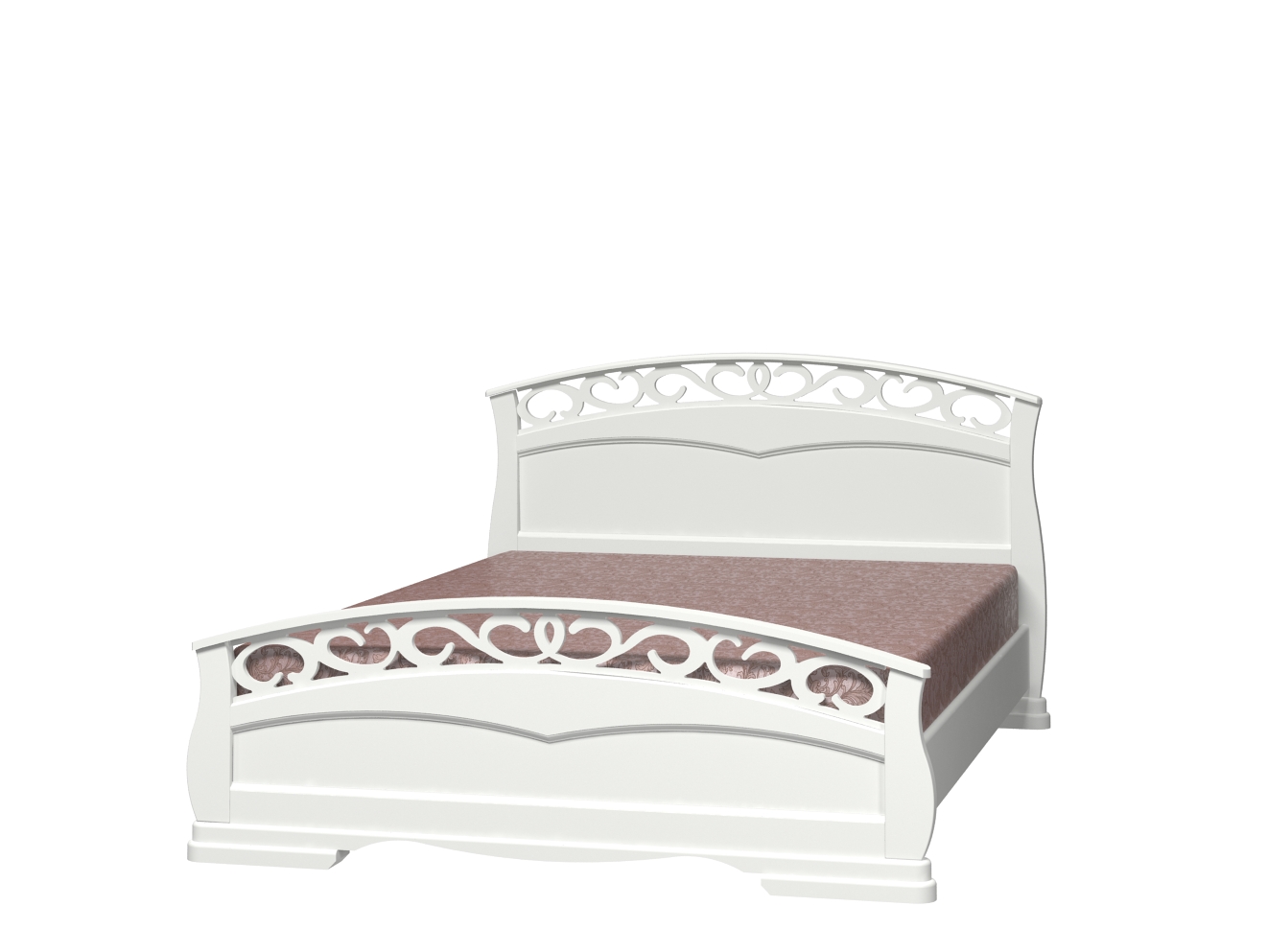 Кровать Грация античный белый Браво мебель