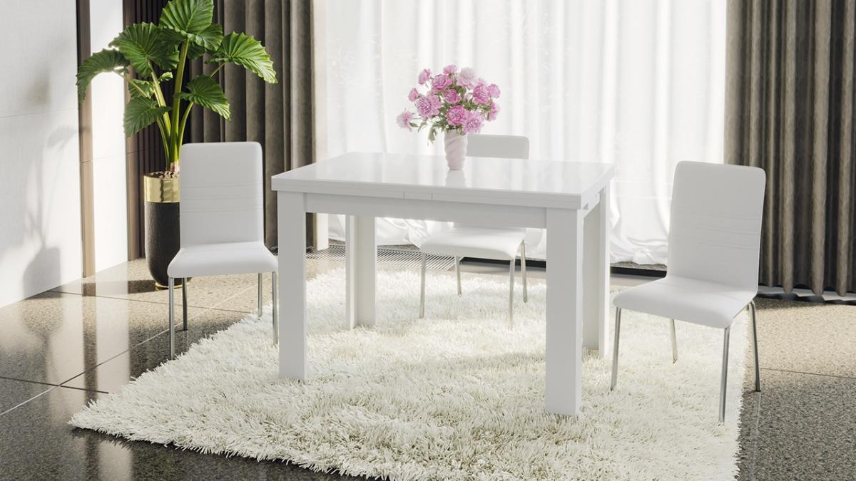стол раздвижной белый для гостиной