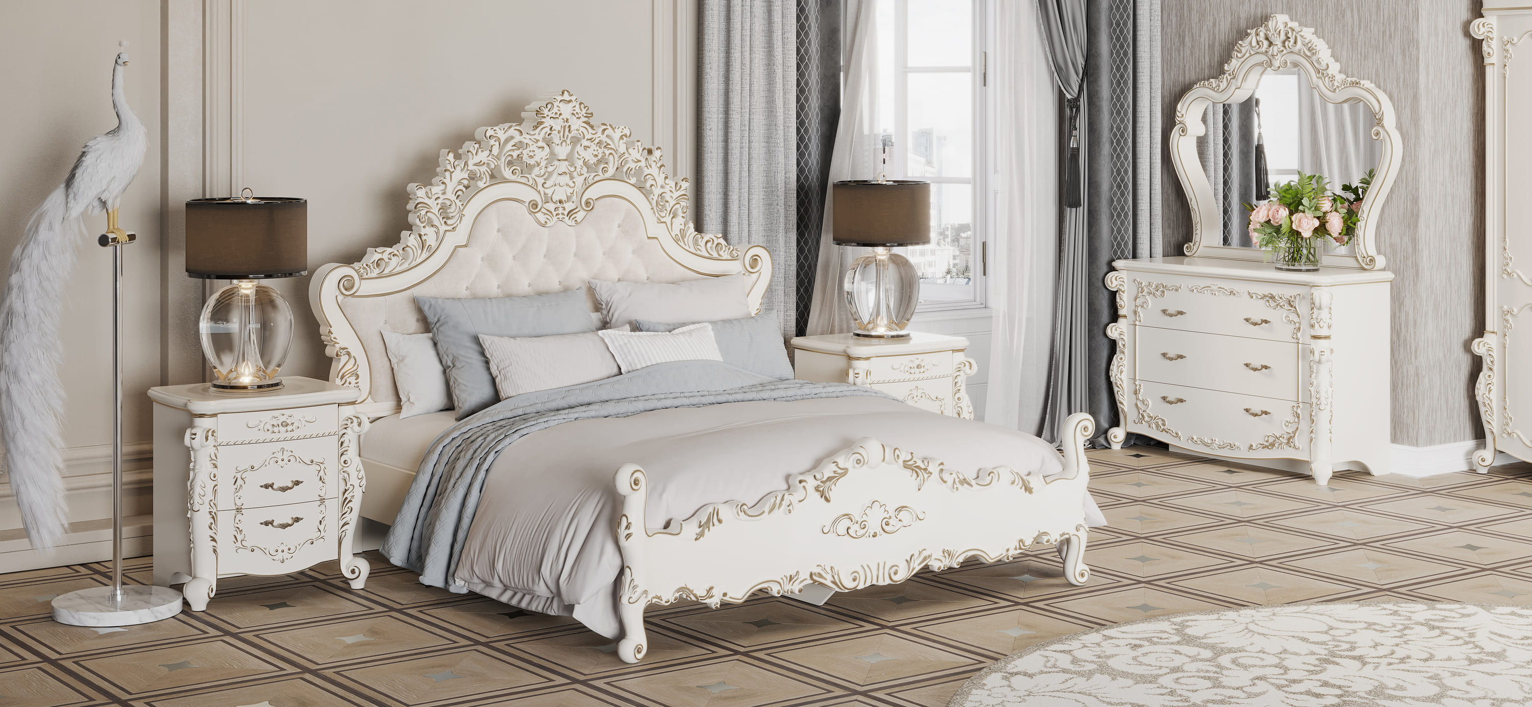 картинка Кровать Венеция Style (Арида), двуспальные, 160\200 магазин Мебель Легко