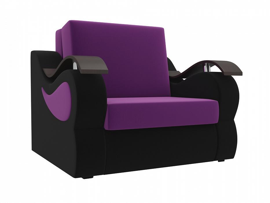 Кресло-кровать Меркурий 60 ткань Вельвет цвет Фиолетовый/Черный