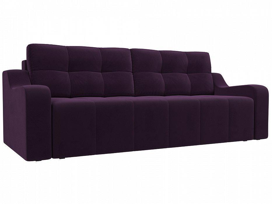 Прямой диван Итон Велюр Фиолетовый - 43400 руб