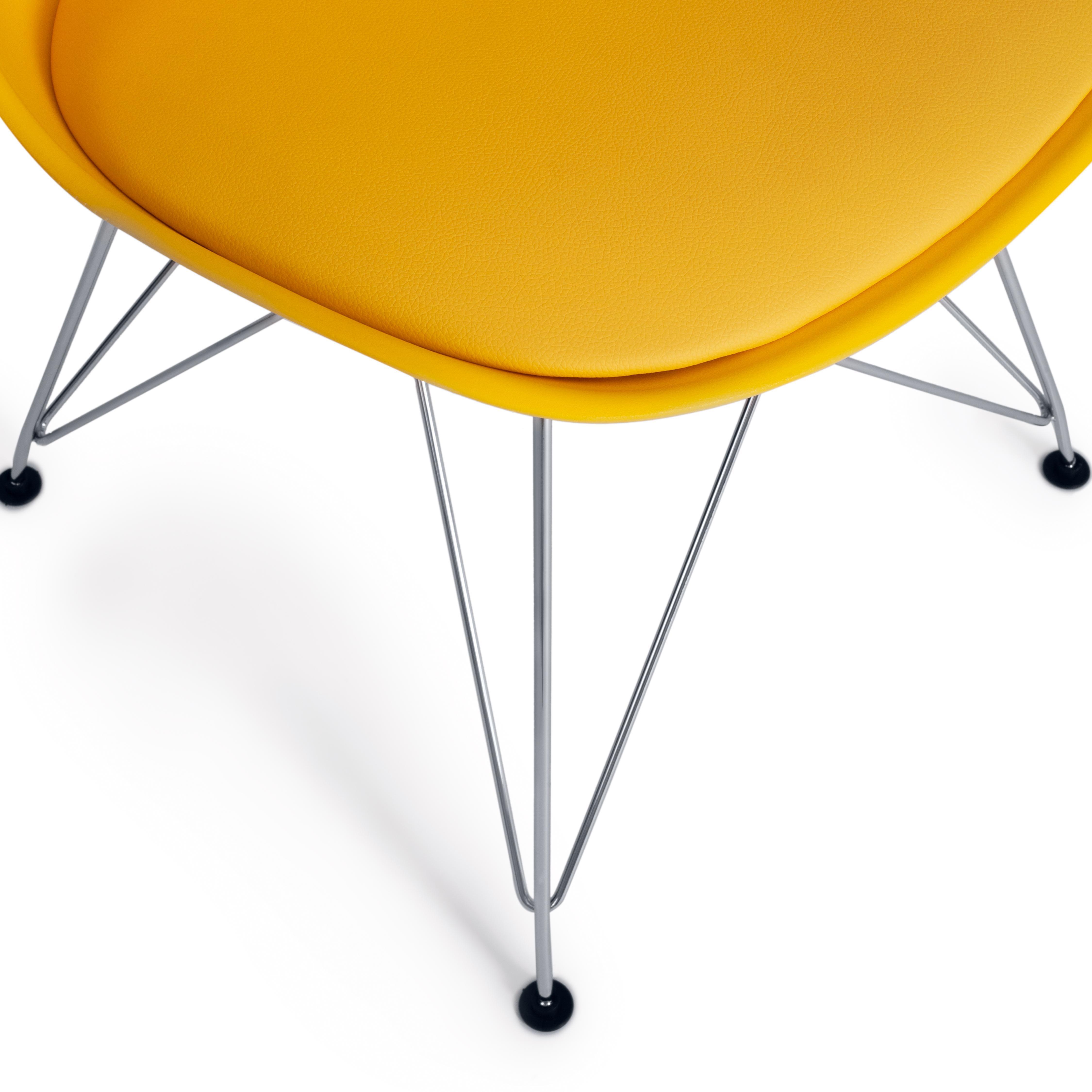 Стул «Tulip Iron Chair» желтый