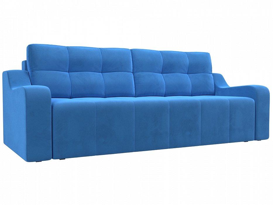 Прямой диван Итон Велюр Голубой - 43400 руб
