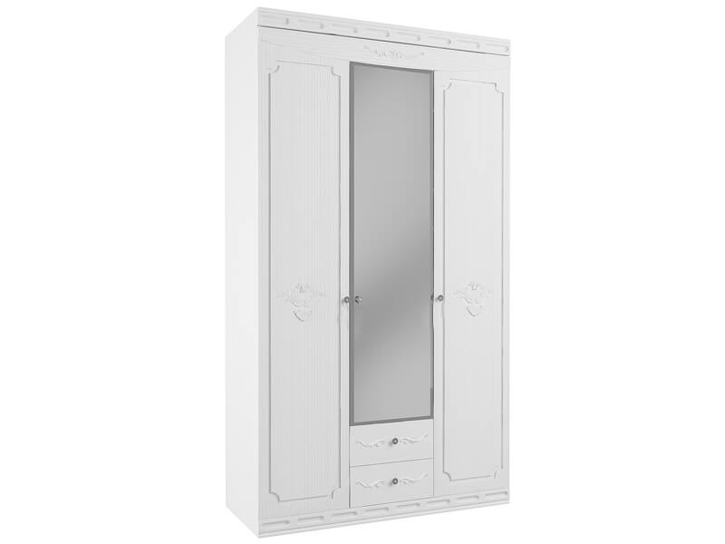 Шкаф Мария-Луиза 3-х дверный м.3 Бодега белый