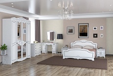 Кровать Лотос белый жемчуг,  2-спальная, 160\200