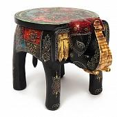 Столик Слон (Этническая роспись)